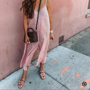 Anthropologie Pink Patterned Dress